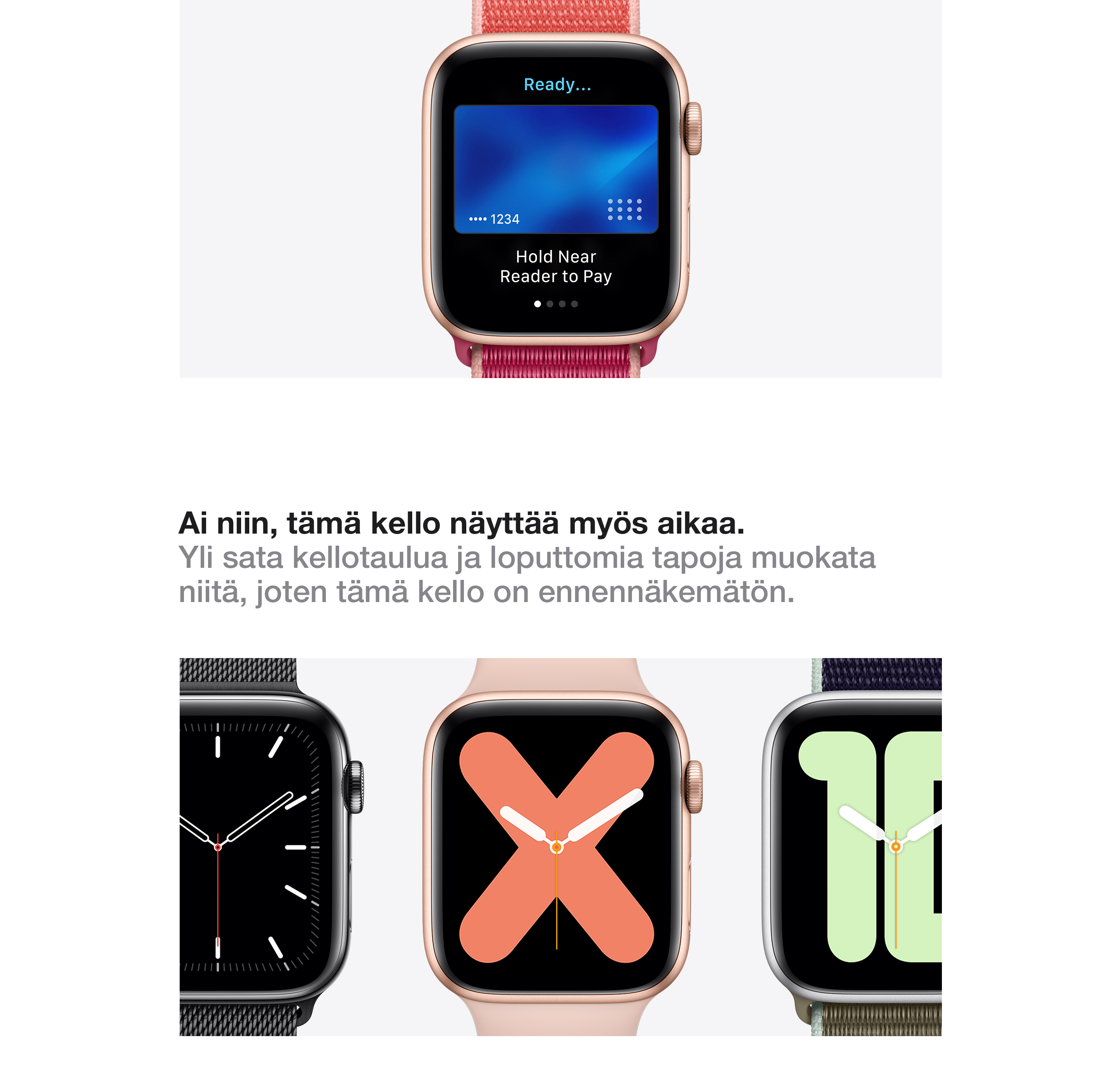 Apple Watch motivoi sinua tavoittelemaan saavutuksia ja pitää huolta, että et unohda sinulle täsrkeitä asioita.