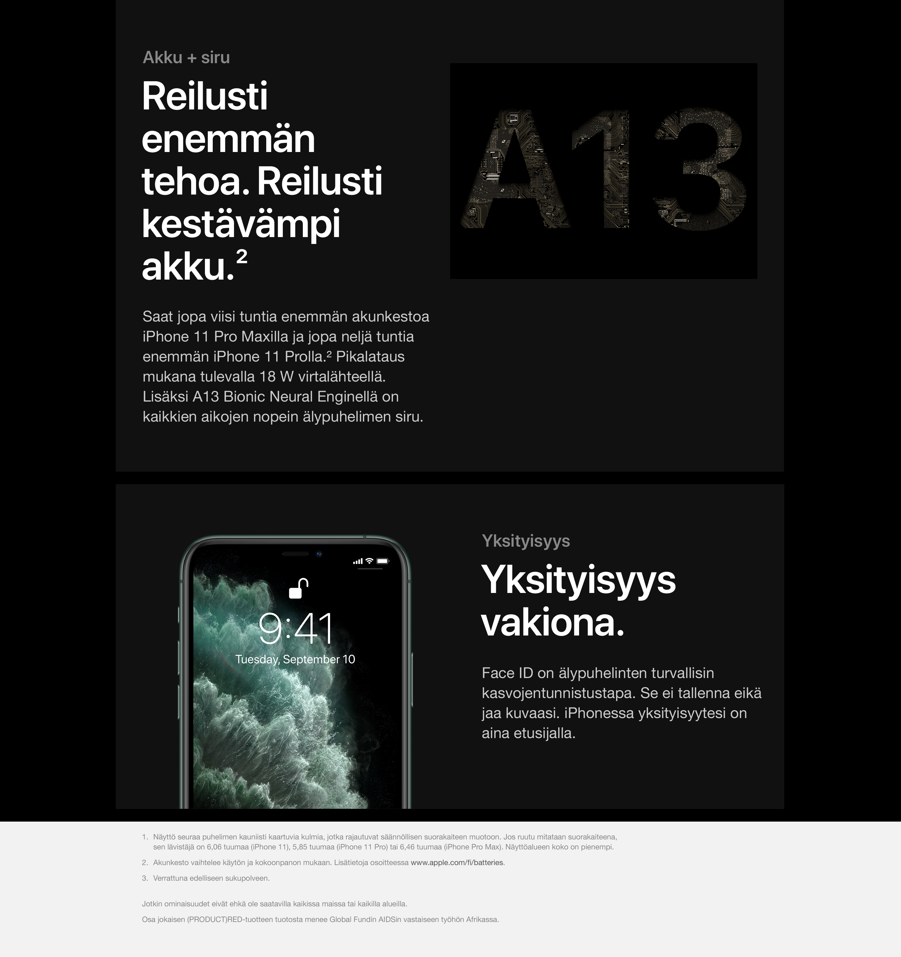 iPhone 11 Pro tarjoaa enemmän suorituskykyä, pidemmän akunkeston ja kaiken mitä koskaan olet puhelimeltasi toivonut.