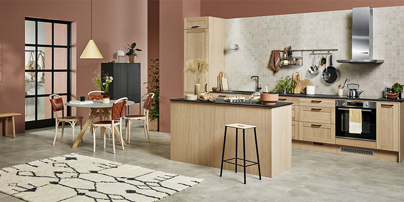 Massiivitammikeittiö – Shaker Natural Oak Epoqilta