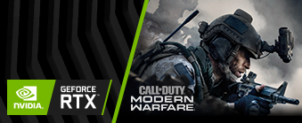 Osta GeForce RTX, saat Call Of Duty: Modern Warfare -pelin kaupan päälle! Osta GeForce RTX, saat Call Of Duty: Modern Warfare -pelin kaupan päälle!