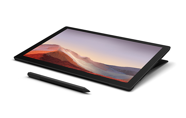 Surface Pro 7 toimii piirtopöytänä Surface Pro 7 studiotilassa