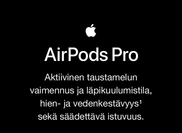 Apple Airpods Pro -kuulokkeet ovat täällä – nauti ennenkuulumattomasta äänenlaadusta