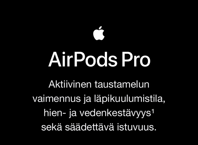 Apple Airpods Pro -kuulokkeet ovat magiaa korvillesi – nauti ennenkuulumattomasta äänenlaadusta Apple Airpods Pro -kuulokkeet ovat täällä – nauti ennenkuulumattomasta äänenlaadusta