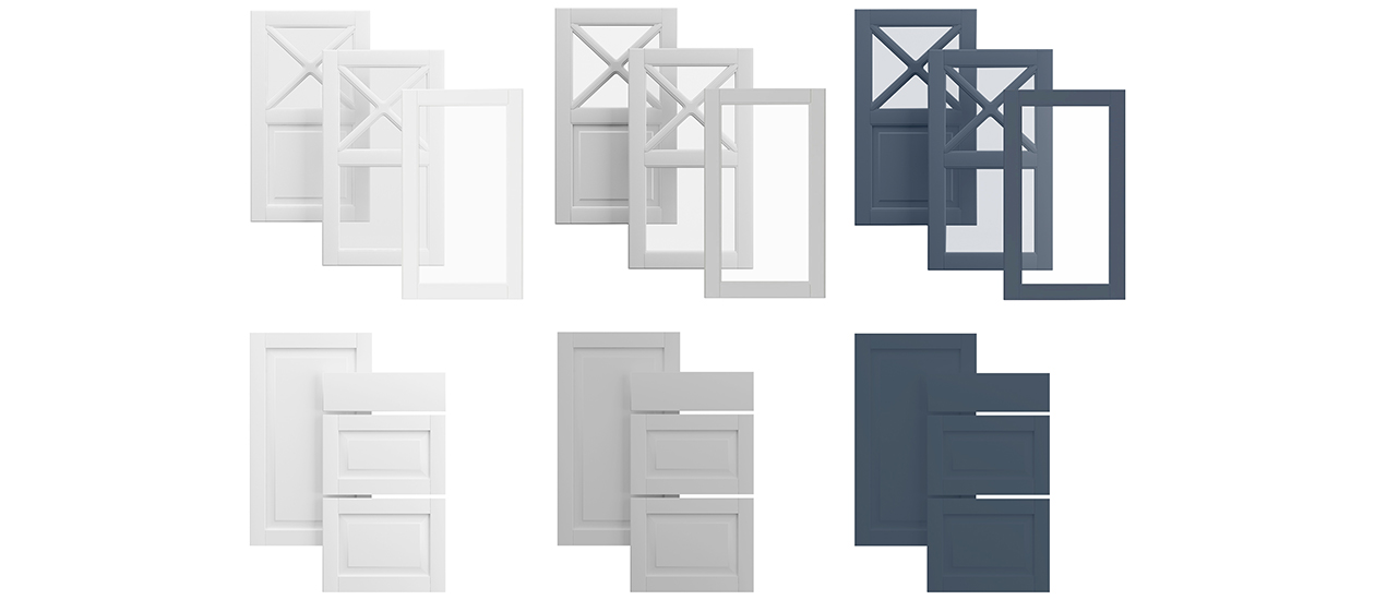 Heritage Classic White, Light Grey ja BlueGrey -keittiömallistot Heritage Classic White, Light Grey ja BlueGrey