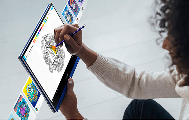 Samsung Galaxy Book Flex - S Pen takaa luovuuden töissä ja opinnoissa Samsung Galaxy Book Flexin mukana tuleva S Pen takaa luovuuden töissä ja opinnoissa
