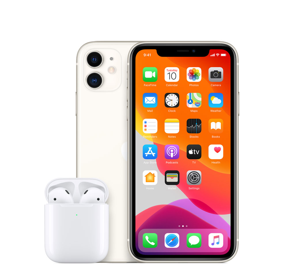 Apple AirPods (2019) langattomat kuulokkeet ja kotelo Apple AirPods (2019) langattomat kuulokkeet ja kotelo