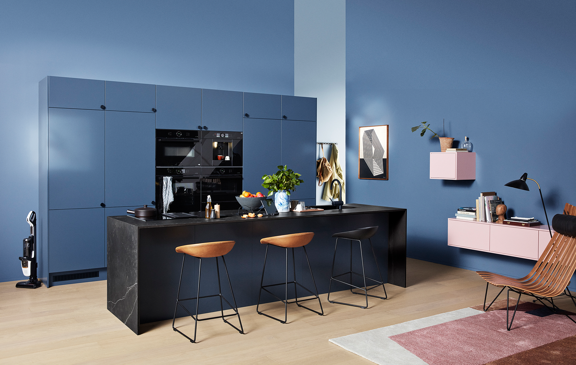 Trend Blue Grey on sekä hienostunut että leikkisä Trend-keittiösarja värissä Blue Grey