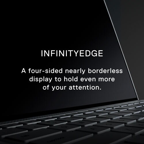 DELL XPS 13 -kannettavassa lähes reunaton Infinity Edge -näyttö 