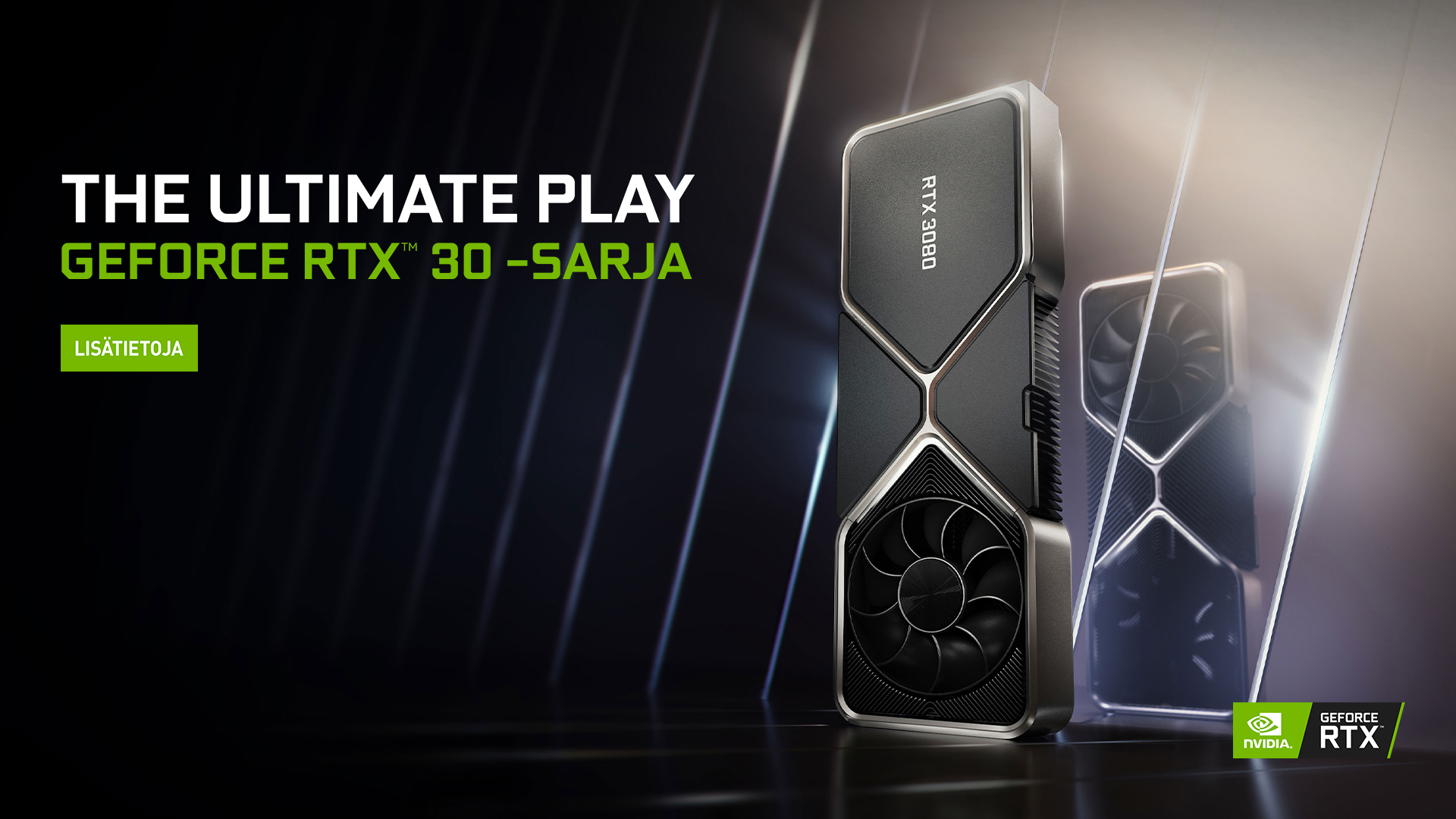 RTX 30-sarja antaa edelliseen sukupolveen verrattuna tuplasti paremman suorituskyvyn NVIDIAN GeForce RTX 30 -sarjan näytönohjain