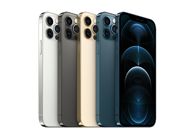 Applen uusi iPhone 12 -sarja iPhone 12 Pro eri väreissä.