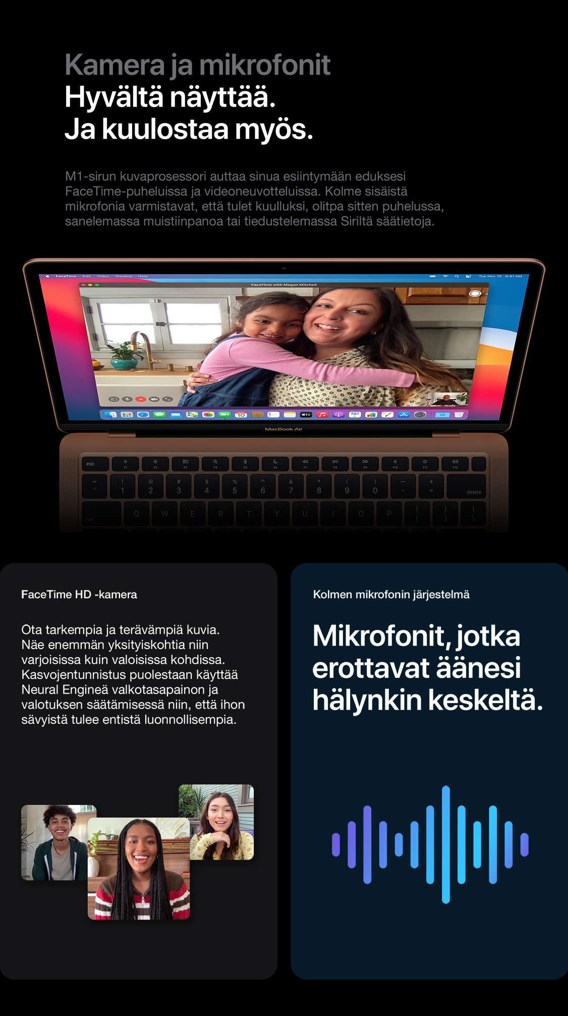 MacOS Big Sur ja M1-siru ovat luotu toisiaan varten. Big Sur saa kaiken tarvitsemansa M1-sirun tehosta, jonka ansiosta saat käyttöösi seuraavan sukupolven käyttöjärjestelmän. 