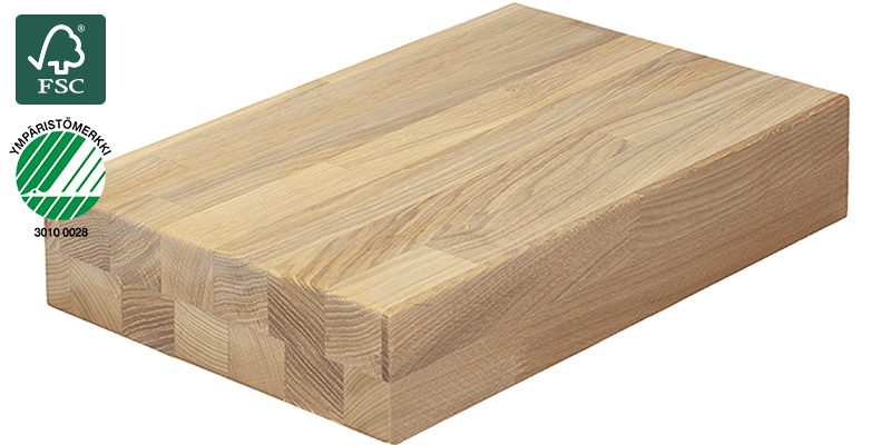 Oak White Waxed 80 mm Massiivipuinen työtaso: Oak White Waxed 80 mm