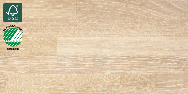 Oak White Waxed Massiivipuinen työtaso: Oak White Waxed