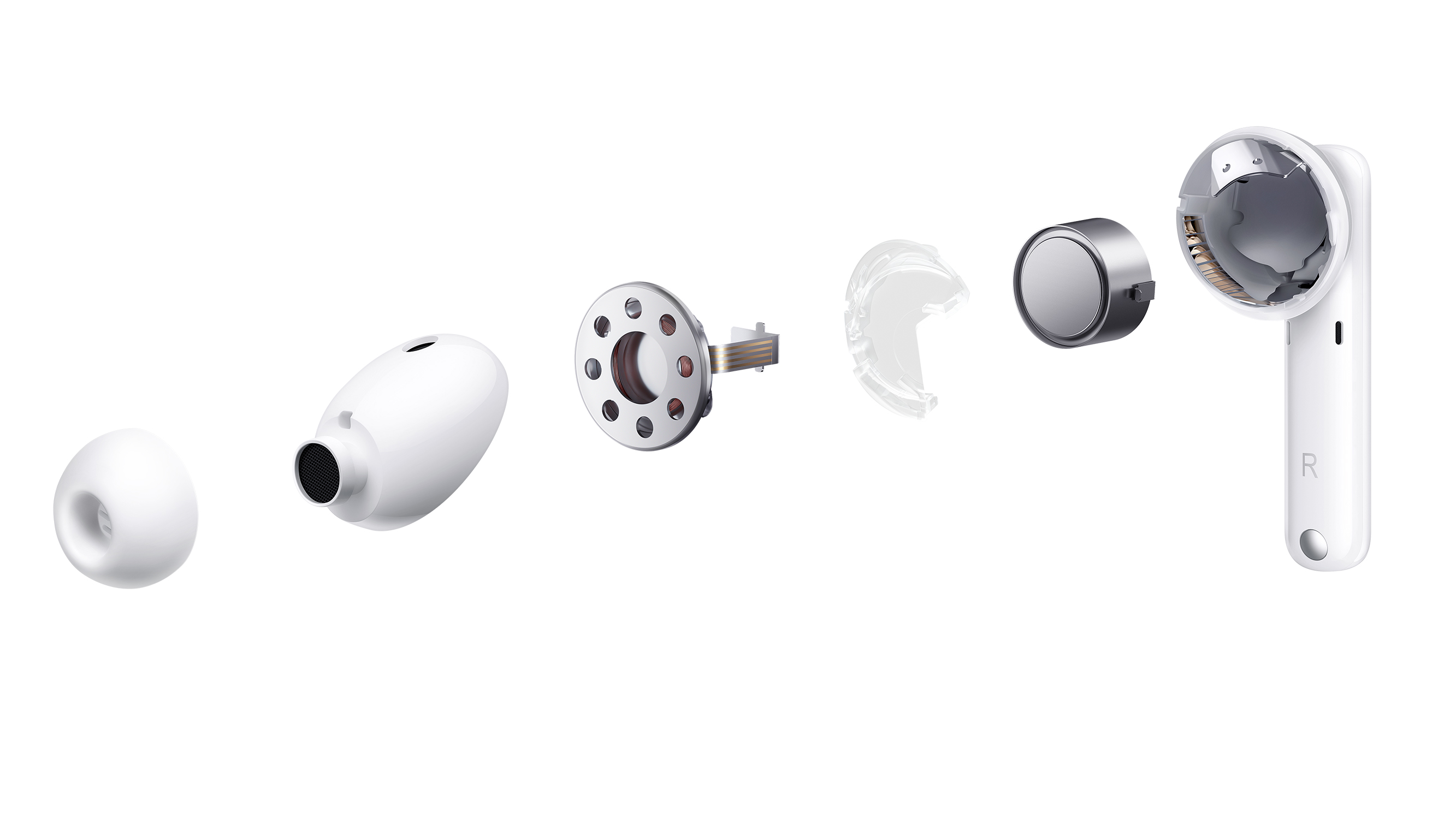 Huawei Freebuds 4i ja ensiluokkainen ääni Huawei Freebuds 4i:n rakenne