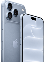iPhone, jäätikkö (vaaleansininen), taustapuoli, jossa Ceramic Shield, kolmen kameran järjestelmä