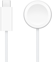 USB-C-laturi Apple Watchin magneettisen pikalaturin vieressä