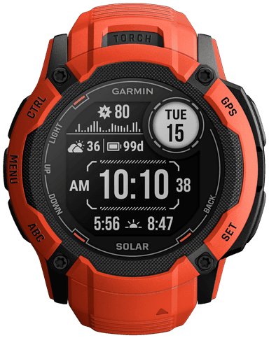 Garmin Instinct 2X Solar ulkoilukello (punainen)