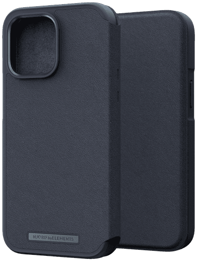 NJORD byELEMENTS iPhone 14/13 Pro Max MagSafe lompakkokotelo (musta)