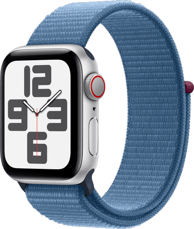 Apple Watch SE 2nd Gen 40mm LTE (hopea alu./talvensin. urheiluranneke)