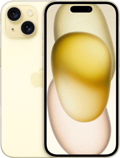 iPhone 15 – 5G älypuhelin 128 GB (keltainen)