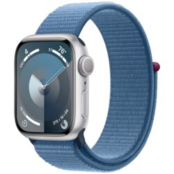 Apple Watch S9 41mm GPS (hopea SS/talvensininen Sport Loop)