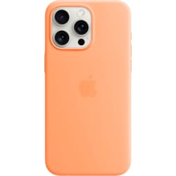 iPhone 15 Pro Max Silicone MagSafe suojakuori (sorbetinoranssi)