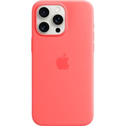 iPhone 15 Pro Max Silicone MagSafe suojakuori (guavanpinkki)