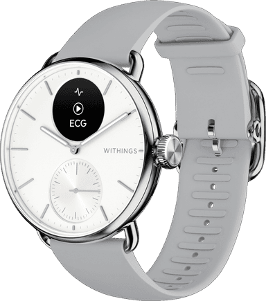 Withings ScanWatch 2 hybridiälykello 38 mm (valkoinen)