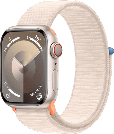 Apple Watch S9 41mm GPS+CEL (tähtivalkea alu./tähtivalkea Sport Loop)