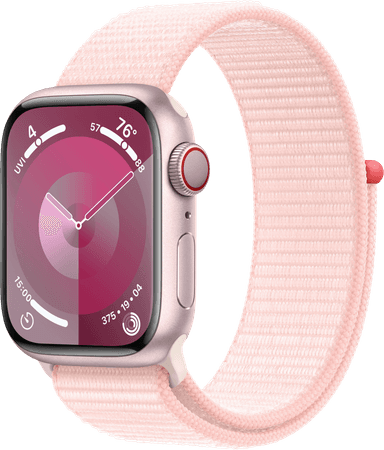 Apple Watch S9 41mm GPS+CEL (pinkki alumiini/vaaleanpun. Sport Loop)
