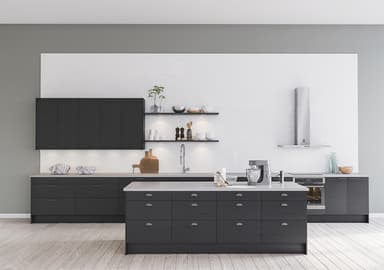Epoq Edge Black Ash ovi keittiöön 60x195 cm