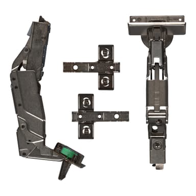Epoq Tiomos SoftClose sarana 155° 2 kpl (tumma alumiini)