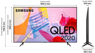 Samsung 85" Q60T 4K UHD QLED Smart TV QE85Q60TAU