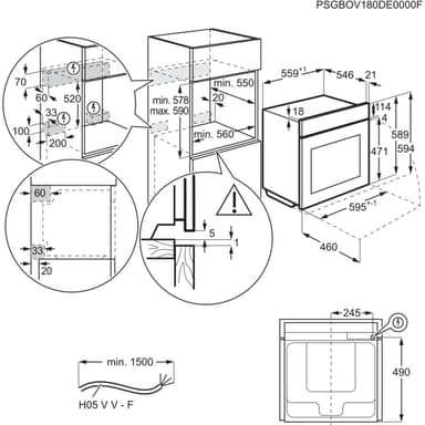 Electrolux erillisuuni OOS1080NZ