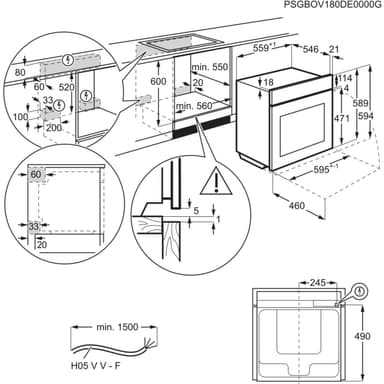 Electrolux erillisuuni OOS1080NZ