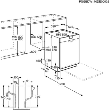 Electrolux astianpesukone CSF5500LOW