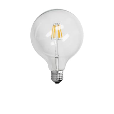 ECD Germany 20 sarja LED-lamppu hehkulangan E27 Edison - 6W - 125 mm - 624 Lumen - 120 ° katselukulma - AC 220-240 V - pysyvät piilossa ja korvattiin