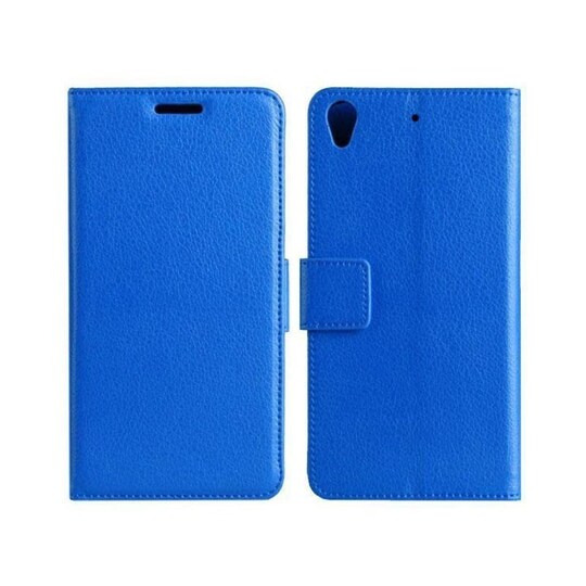 Lompakkokotelo 2-kortti HTC Desire 626  - sininen