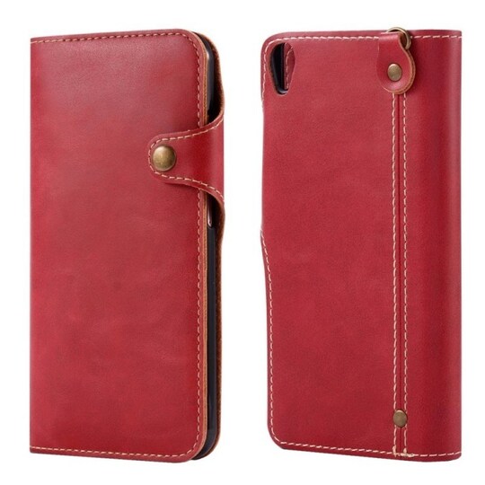 Retro lompakkokotelo Sony Xperia XA (F3111)  - punainen