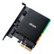Akasa AK-PCCM2P-03 SSD-sovitin, PCIe - M.2 PCIe/SATA, RGB, musta