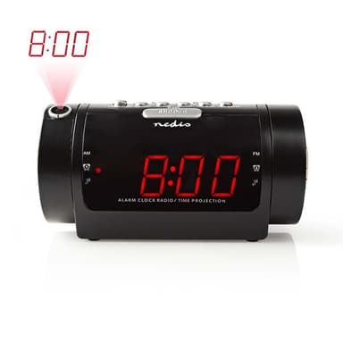 Digitaalinen Projektioherätyskelloradio | 0,9" LED | FM | Kaksoishälytys | Torkk