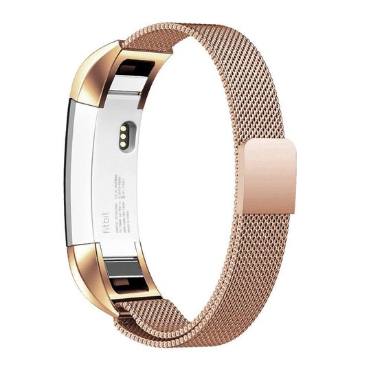 Fitbit Alta / HR -rannekoru - Milanese Loop - Rose Gold - L