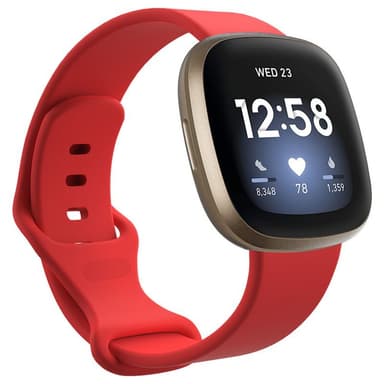 Sport Rannekoru Fitbit Versa 3 - Punainen