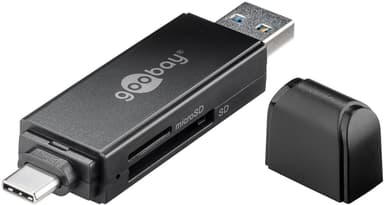 Goobay USB 3.0 - USB-C ™ 2-in-1 -kortinlukija