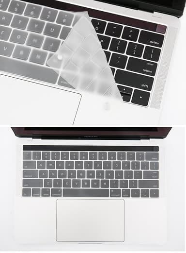 Tangentbordsskydd för MacBook Pro 13""/15"" silikon Transparent