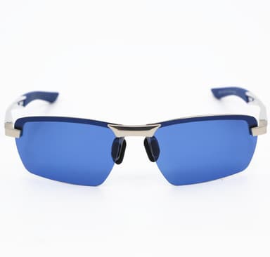 Polarisoivat aurinkolasit UV400 hopea / sininen