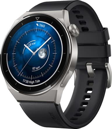 Huawei Watch GT3 Pro älykello 46 mm (silikoni/musta)