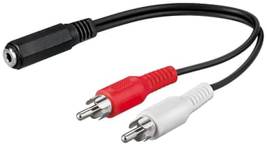 Goobay Audio-kaapeli sovitin  3,5 mm naaras - RCA-uros