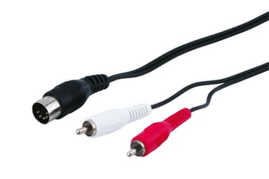 Goobay Audio-kaapeli sovitin  DIN uros stereo RCA uros