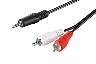 Goobay Äänikaapeli AUX-sovitin  3,5 mm uros stereo RCA uros  CU